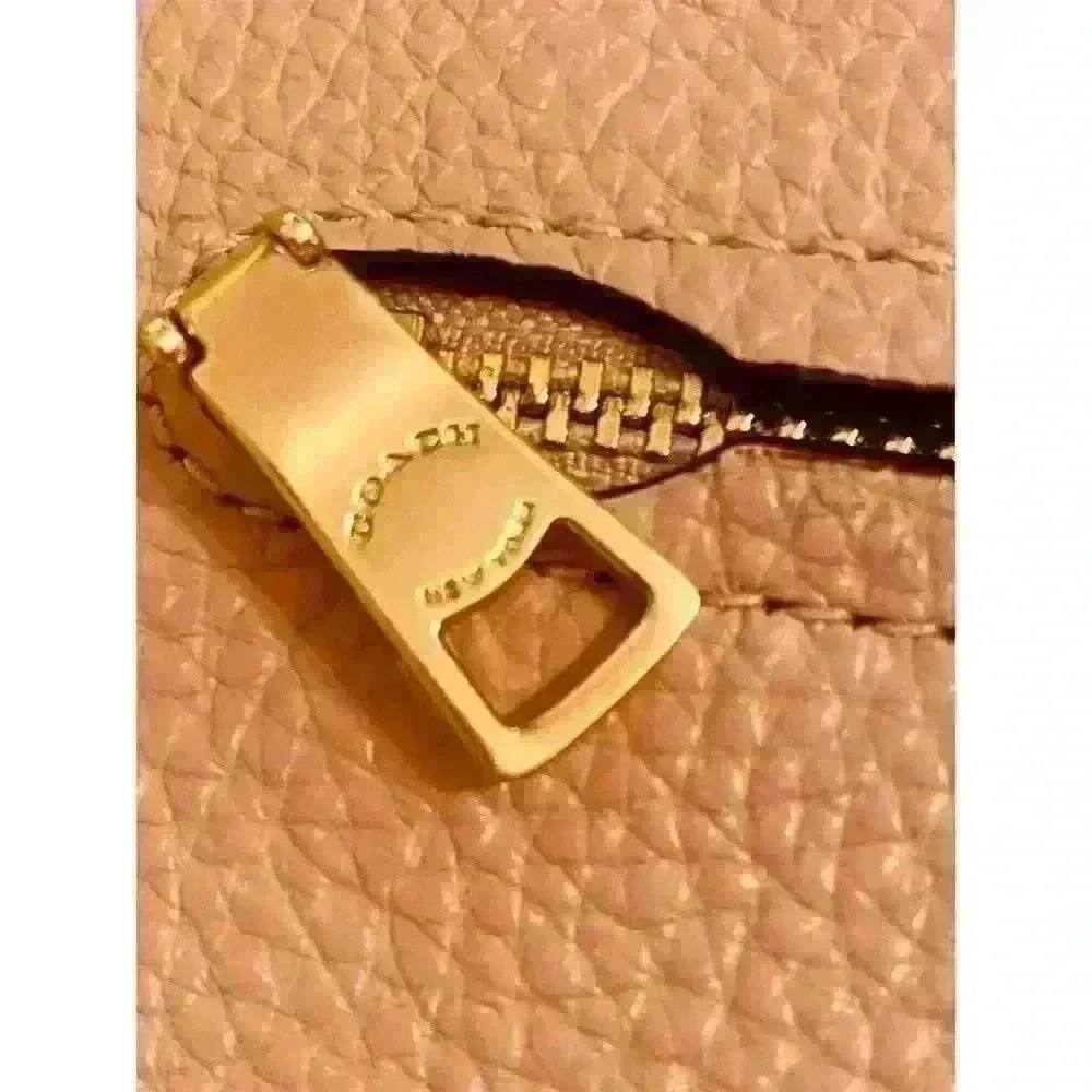 Coach Abby Duffle Pink Leather Shoulder Bag Rose Bouquet Print Lining - Picture 4 of 8